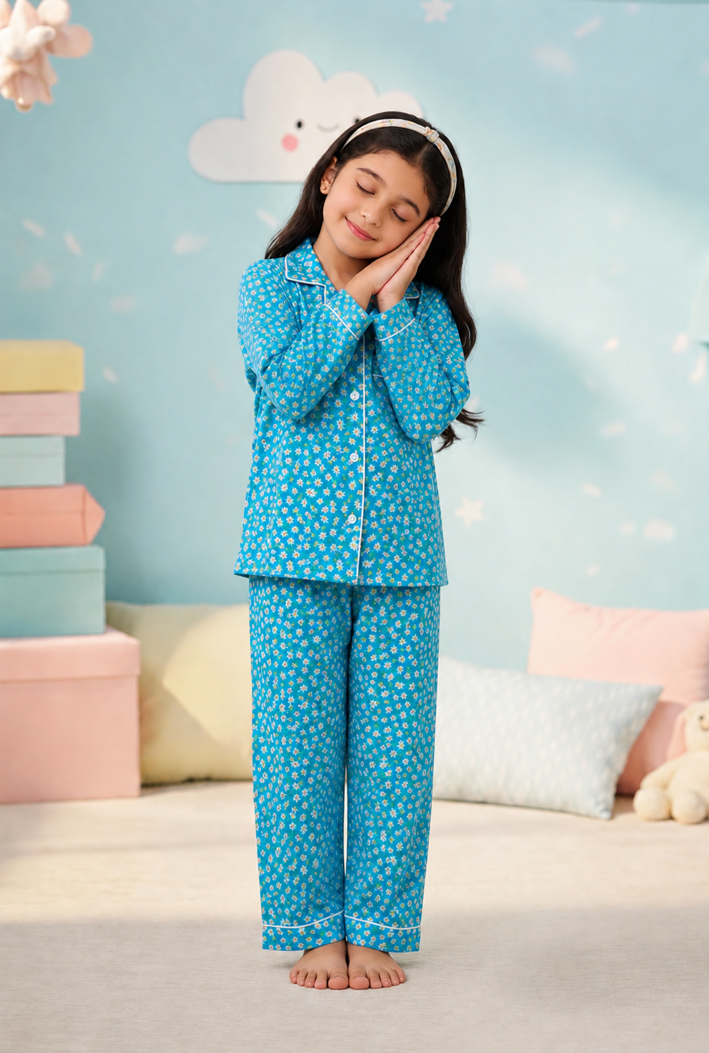 Daisy Blue Pjs Set