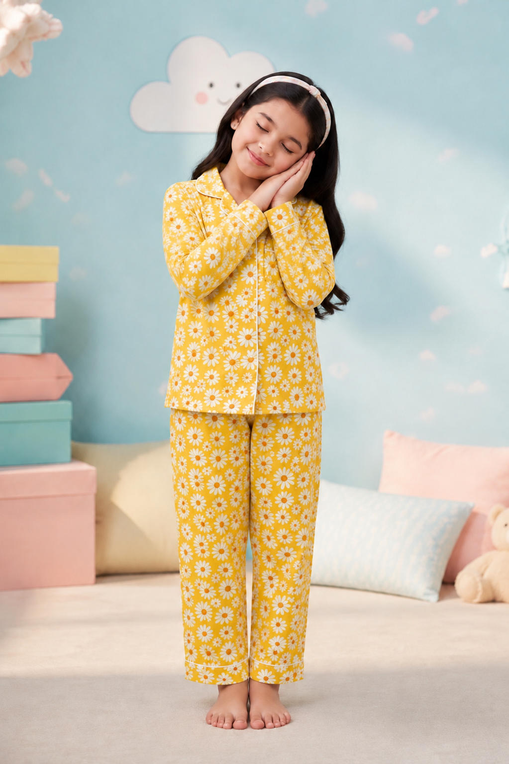 Yellow Blossom Kids Pjs